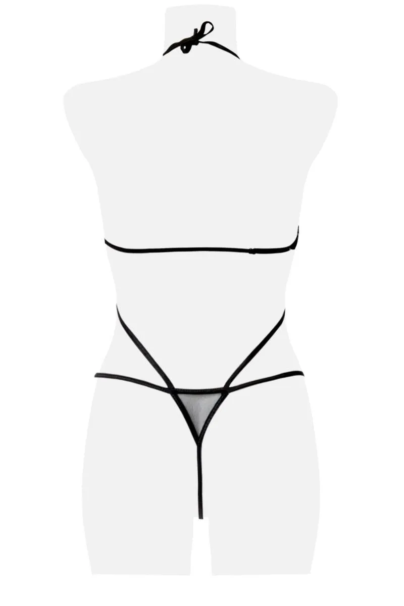 Grey Velvet Three-Part Body Set