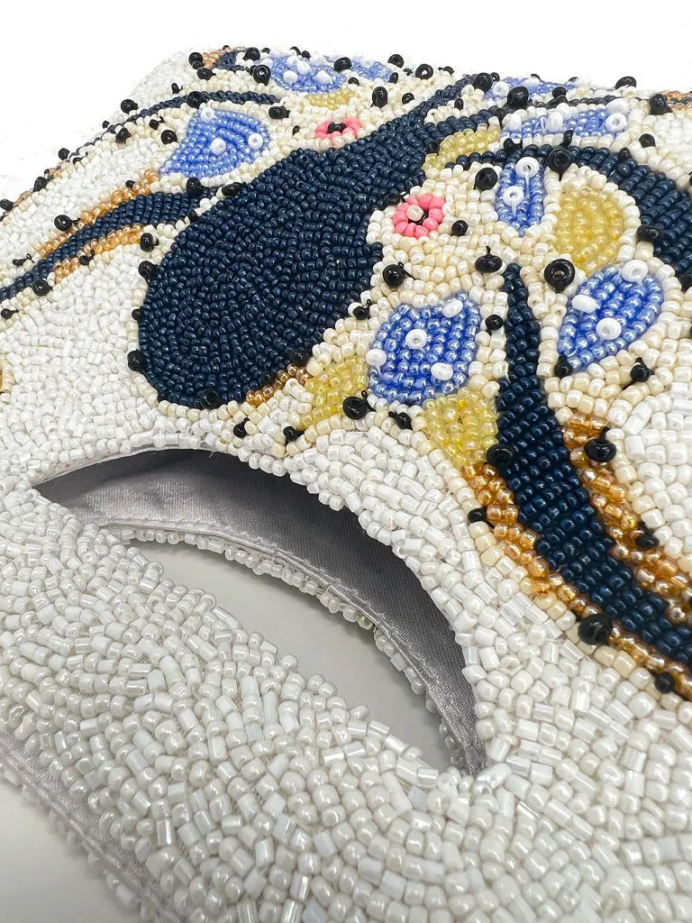 Hand-Beaded Octopus Clutch