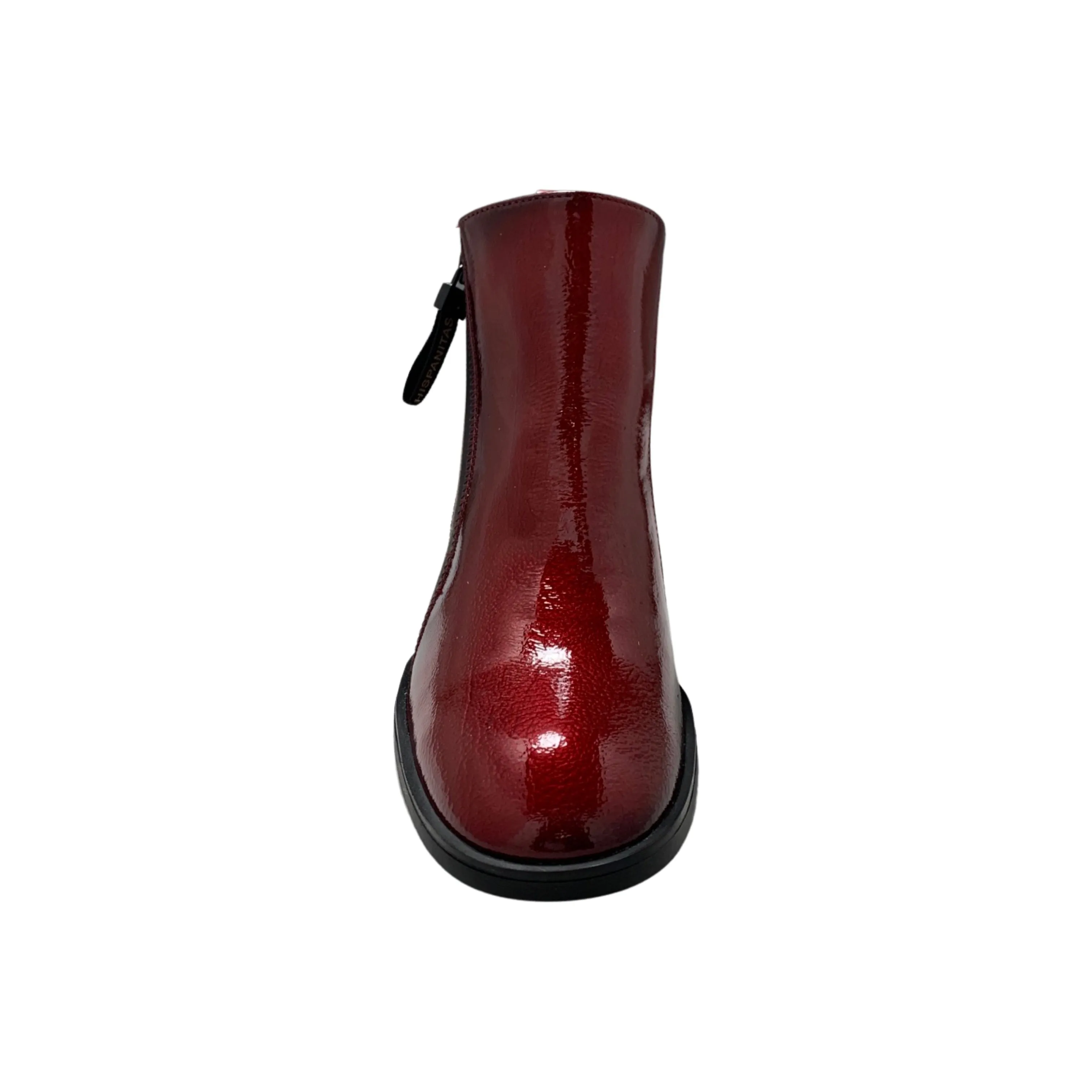 HI222345 Red Patent Low Heel Bootie