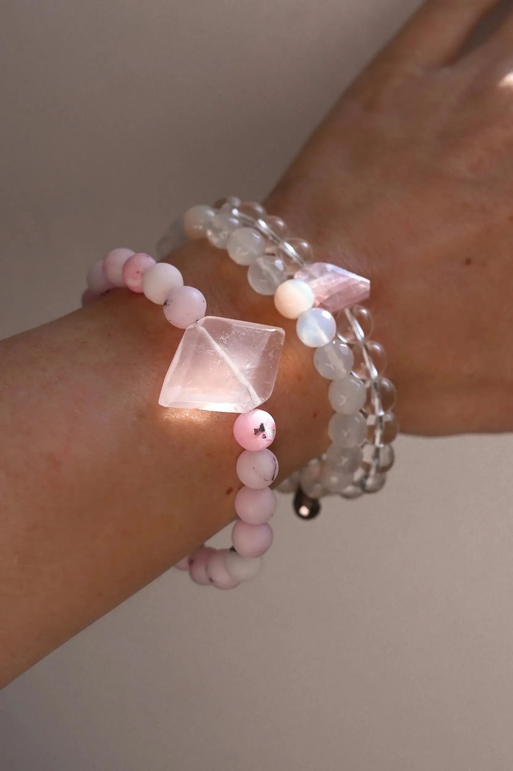 I Love Me Rose Quartz Bracelet