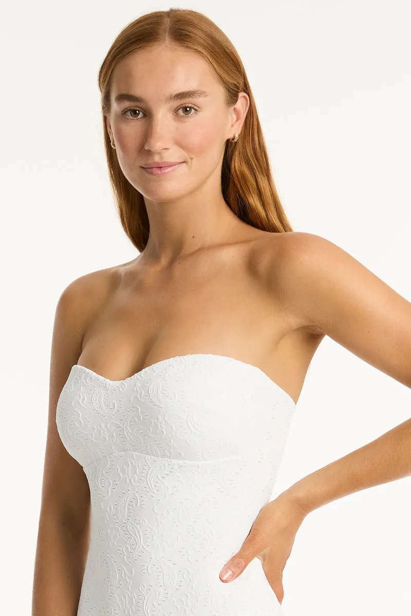 Interlace Seamless Bandeau One Piece