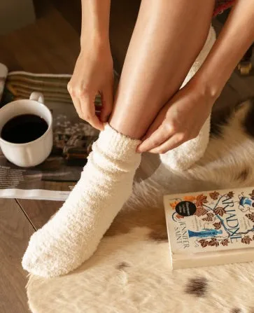 Ivory Fluffy Socks