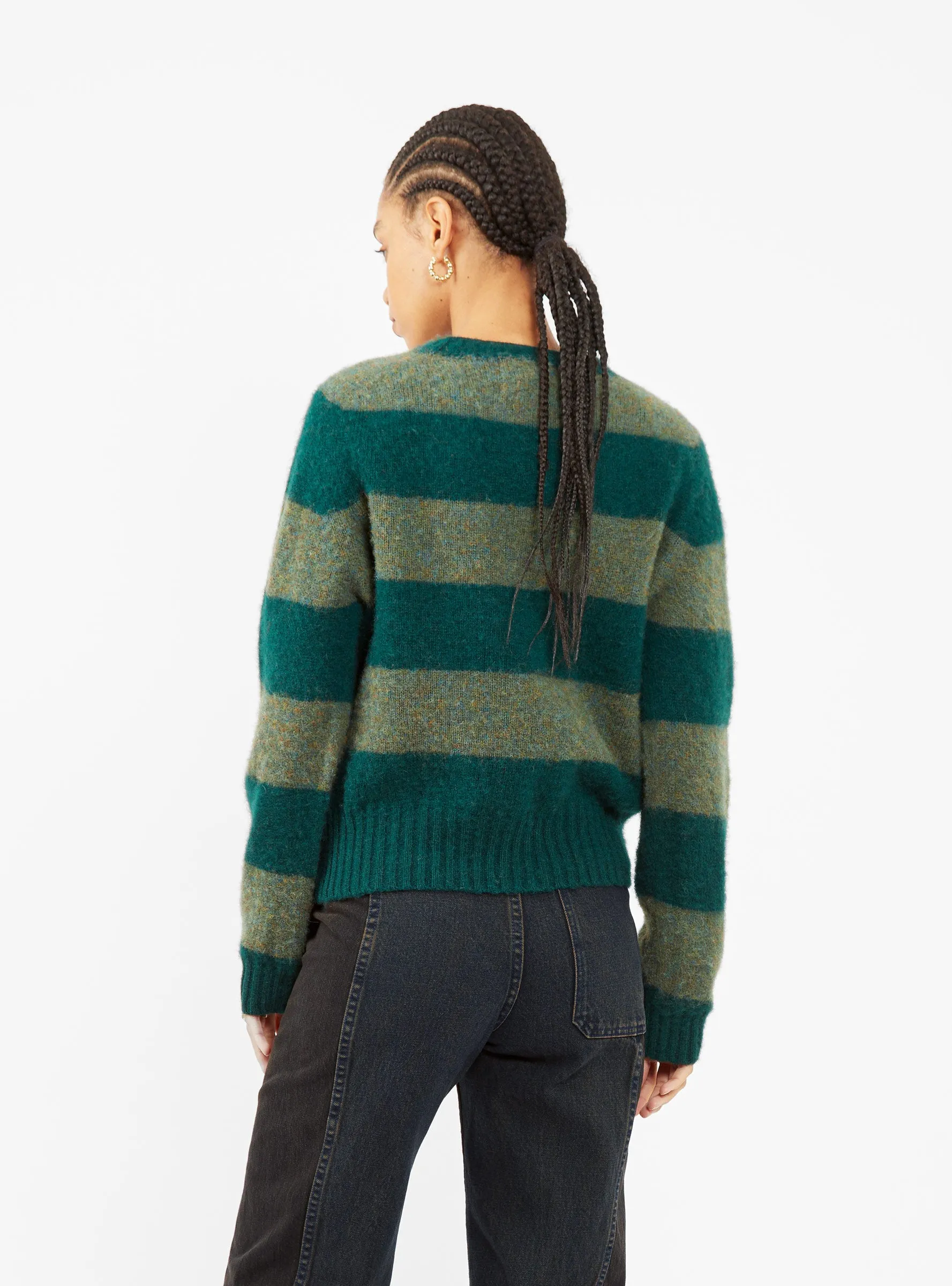 Jets Sweater Green Stripe