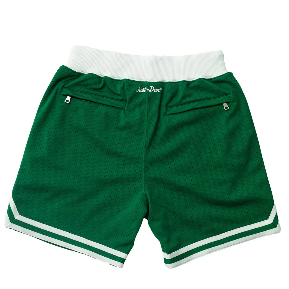 Just Don X Mitchell & Ness Boston Celtics Basketball Short - 7inch Inseam