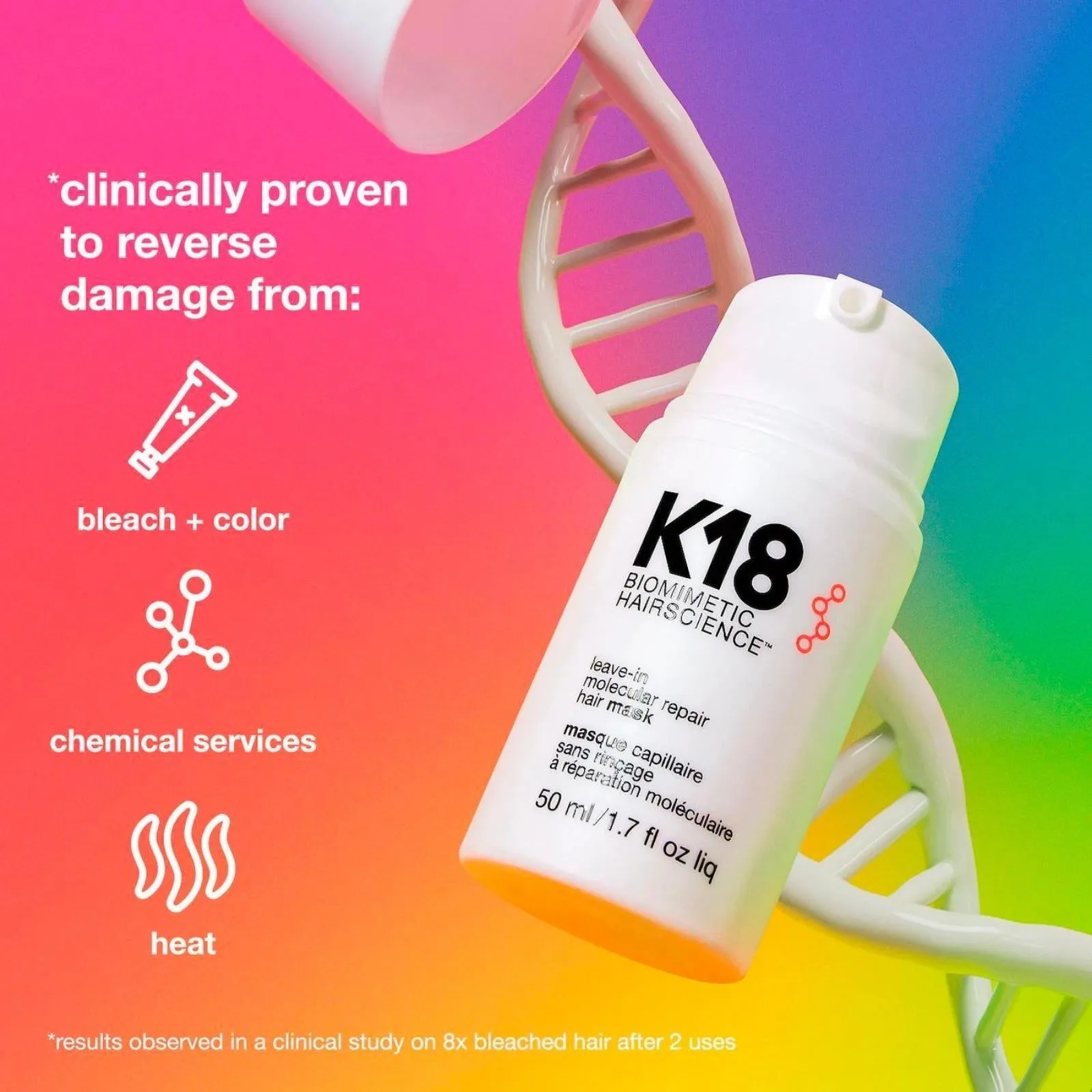 K18 | Leave-In Molecular Repair Hair Mask 15ml