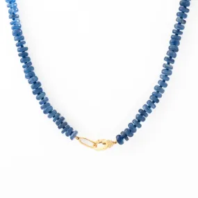 Kyanite Rondelle Beaded Necklace