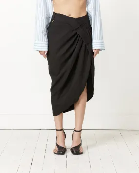 La Jupe Saudade Skirt in Black