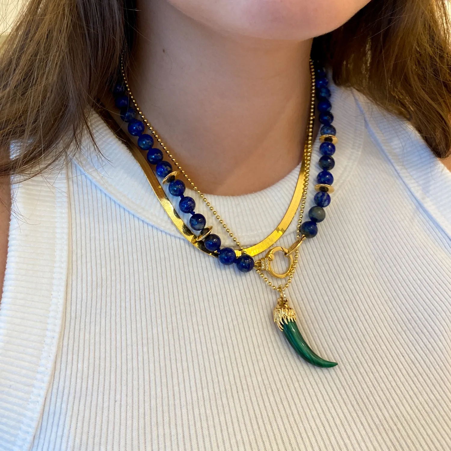 Lapis Beaded Necklace