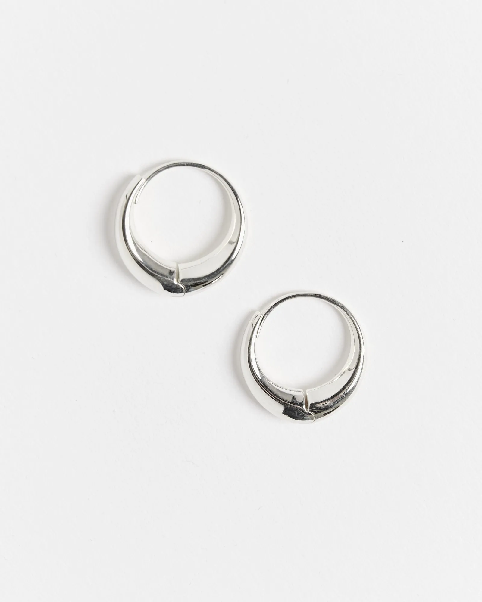 Large Sigrid Hoops in Sterling Silver