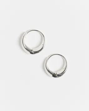 Large Sigrid Hoops in Sterling Silver