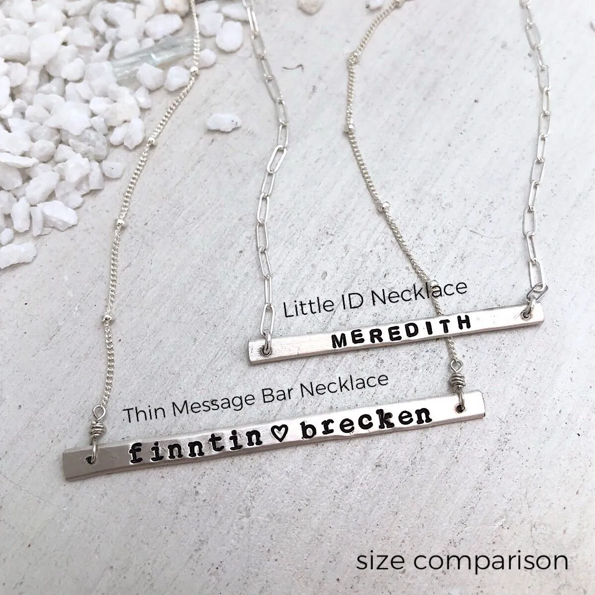 Little ID Personalized Bar Necklace