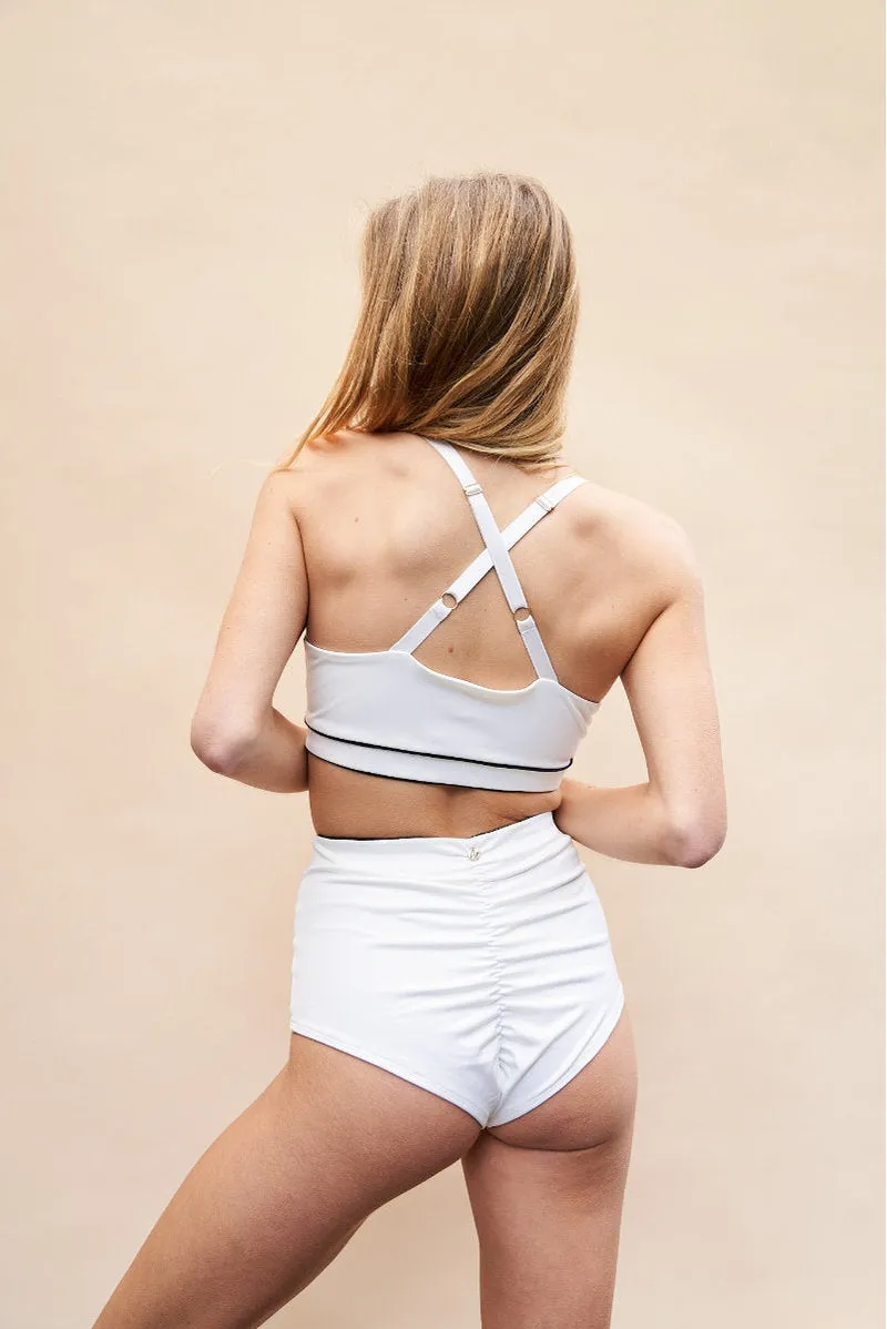 Lunalae Missy High Waist Bottoms - Recycled White