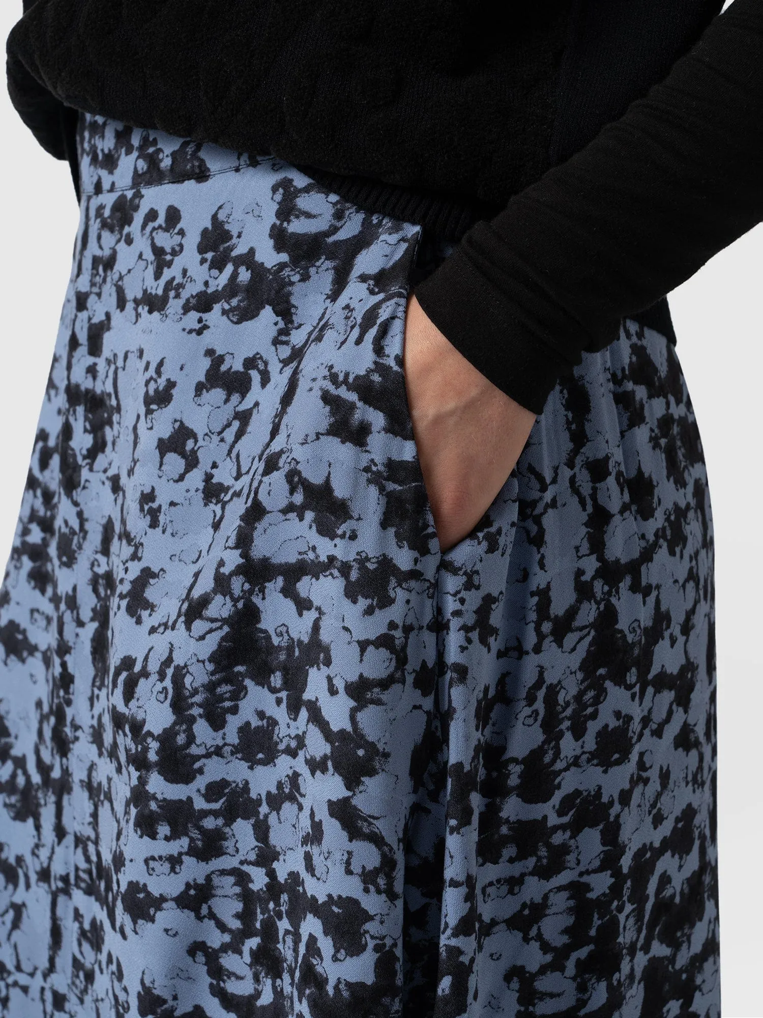 Marina Midi Skirt - Blue Cloud