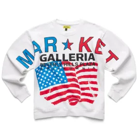 Market Low Prices Fleece Crewneck "White"