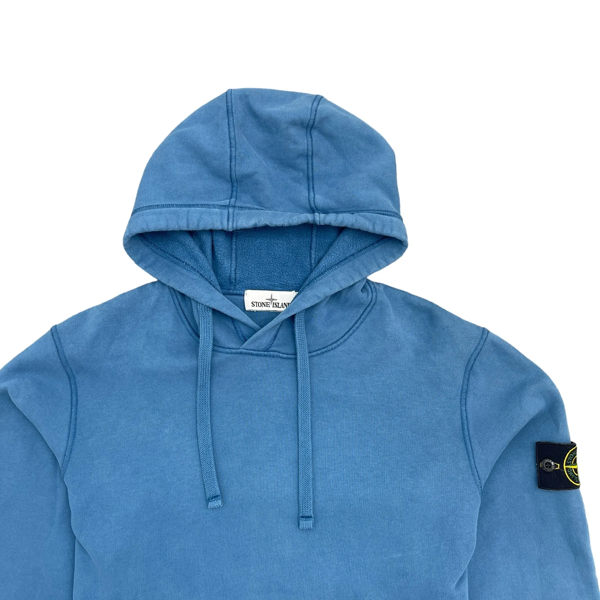 Men's Applique Logo Hoodie Blue Size M