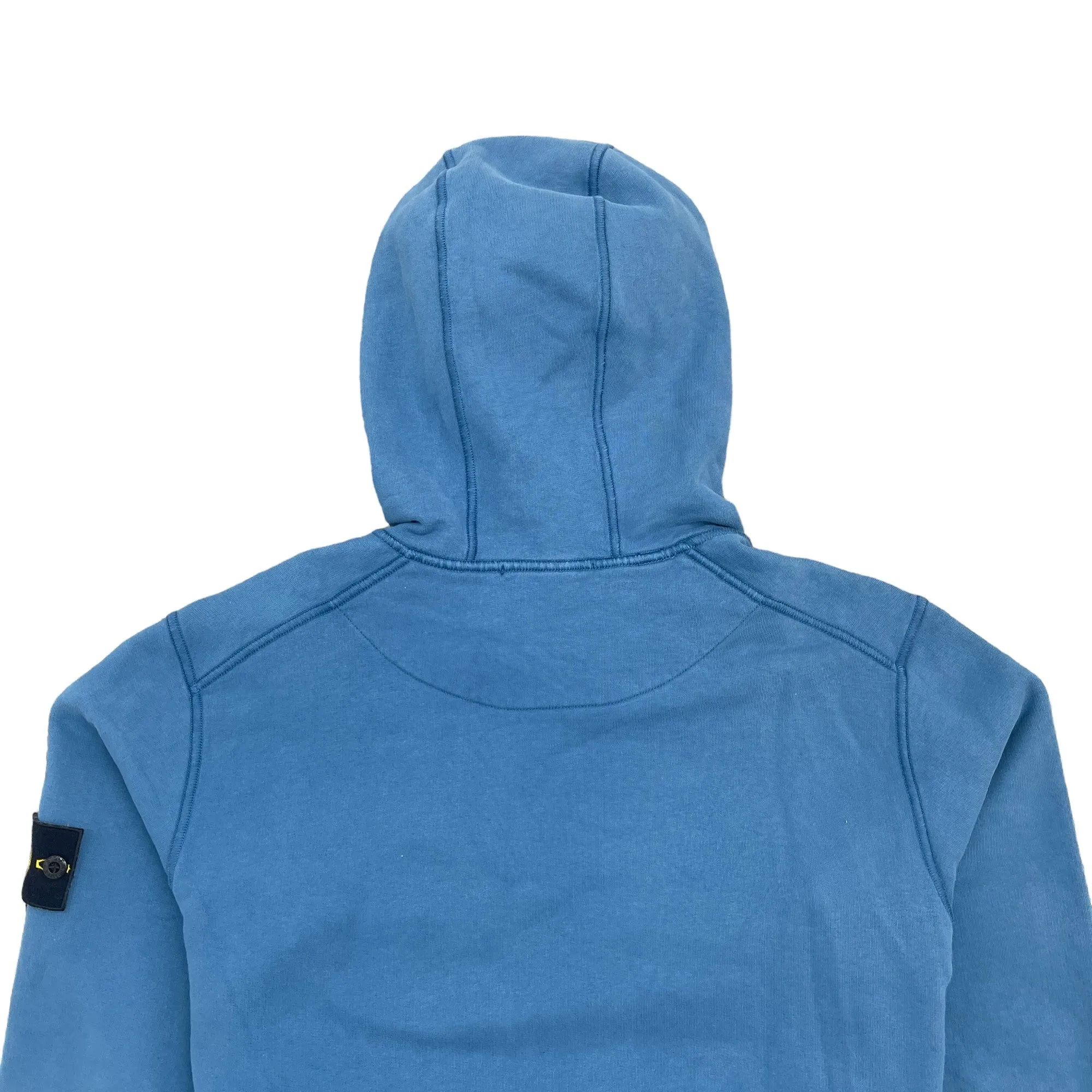 Men's Applique Logo Hoodie Blue Size M