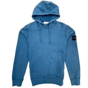 Men's Applique Logo Hoodie Blue Size M