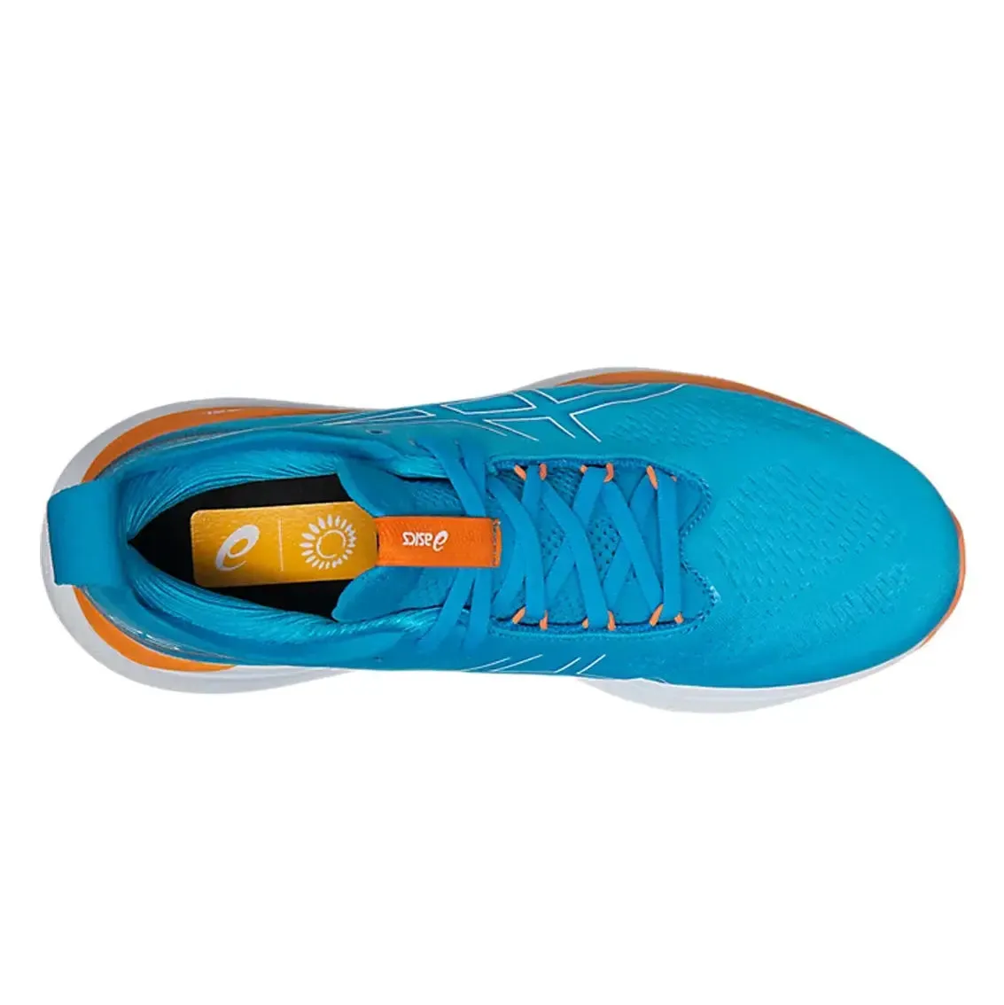 Mens ASICS Gel-Nimbus 25 - Island Blue / Sun Peach