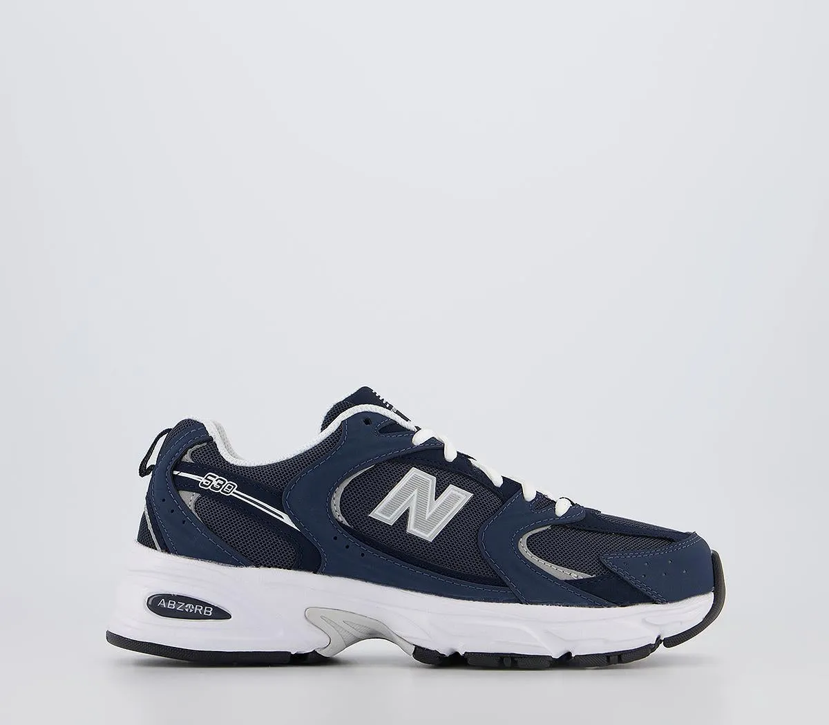 Mens New Balance Mr530 Navy White Silver Trainers