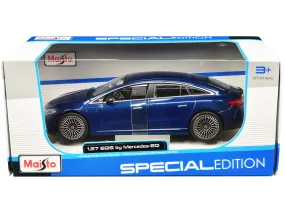 Mercedes-Benz EQS Blue Metallic Special Edition Series 1/27 Diecast Model Car by Maisto