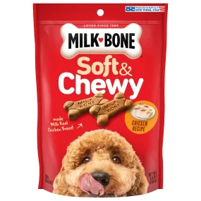 Milk-Bone Soft and Chewy Dog Treats, Chicken Recipe With Chicken Breast, 5.6oz bag