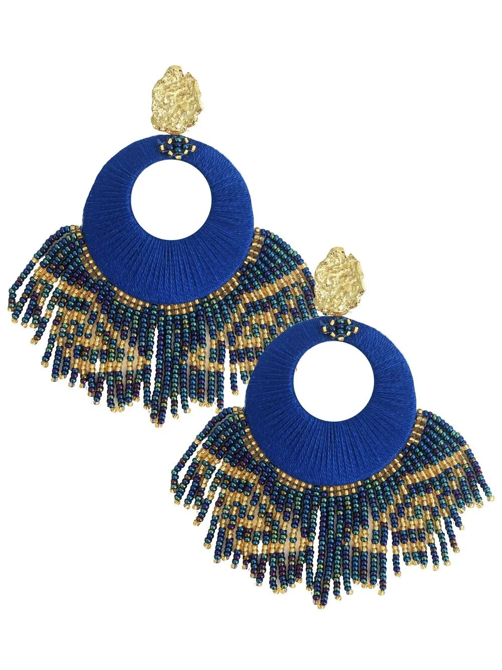 Mixed Blue Sunshine Earrings