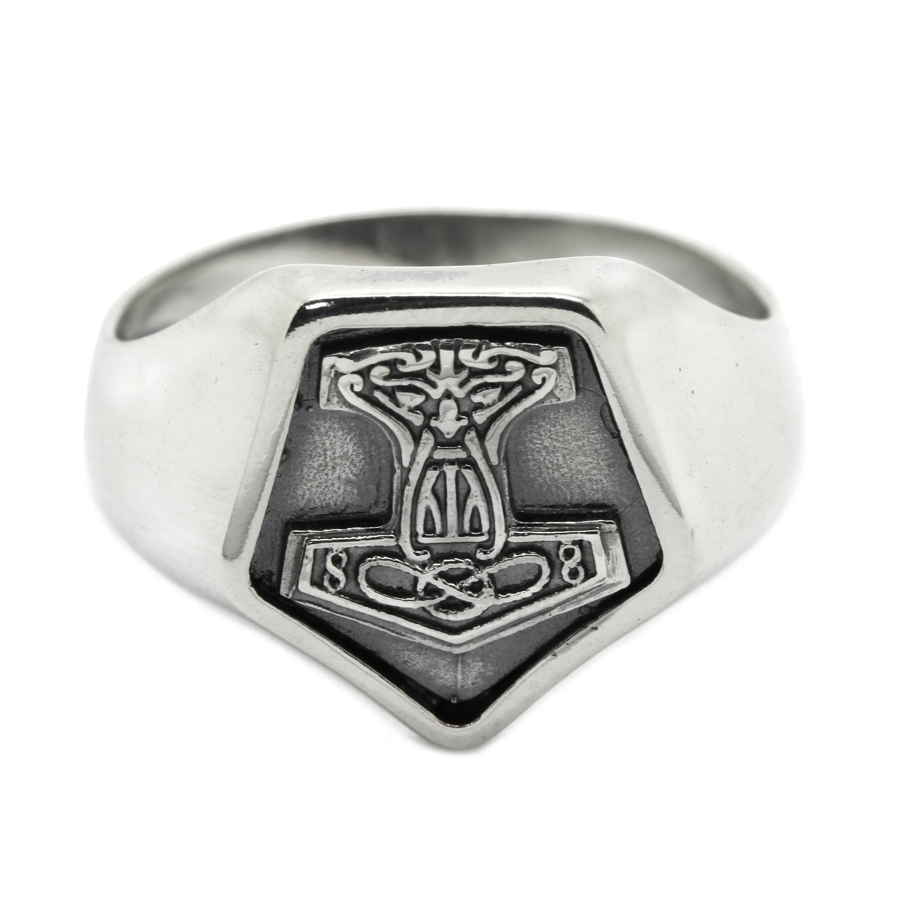 Mjolnir Thor's Hammer Ring Silver 925