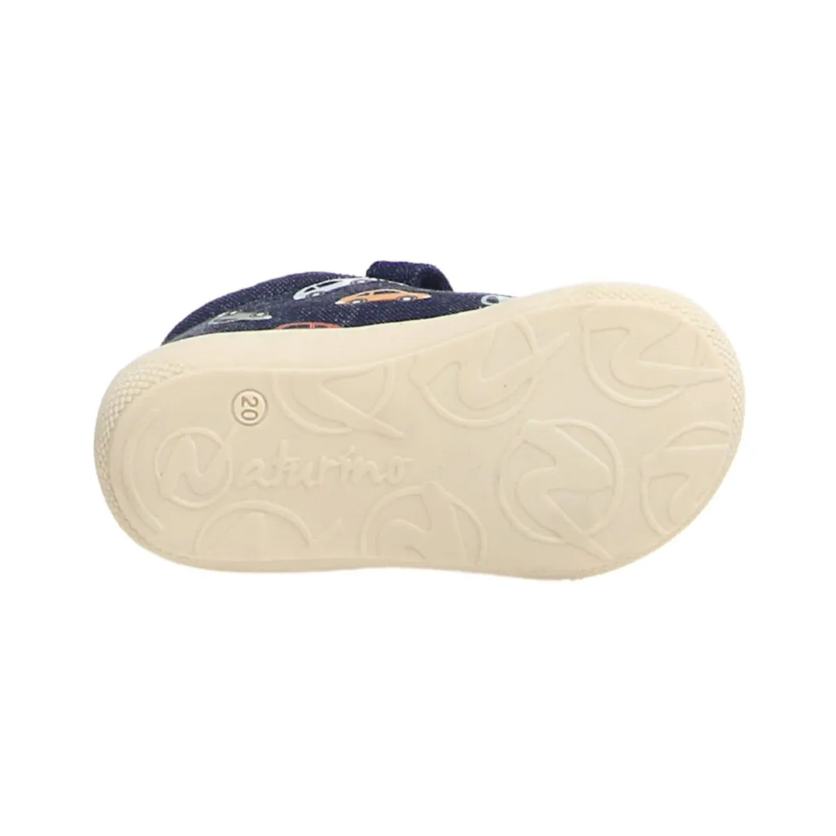 Naturino Toddler's (Sizes 19-22) Cocoon VL Denim Canvas Cars/White Sole