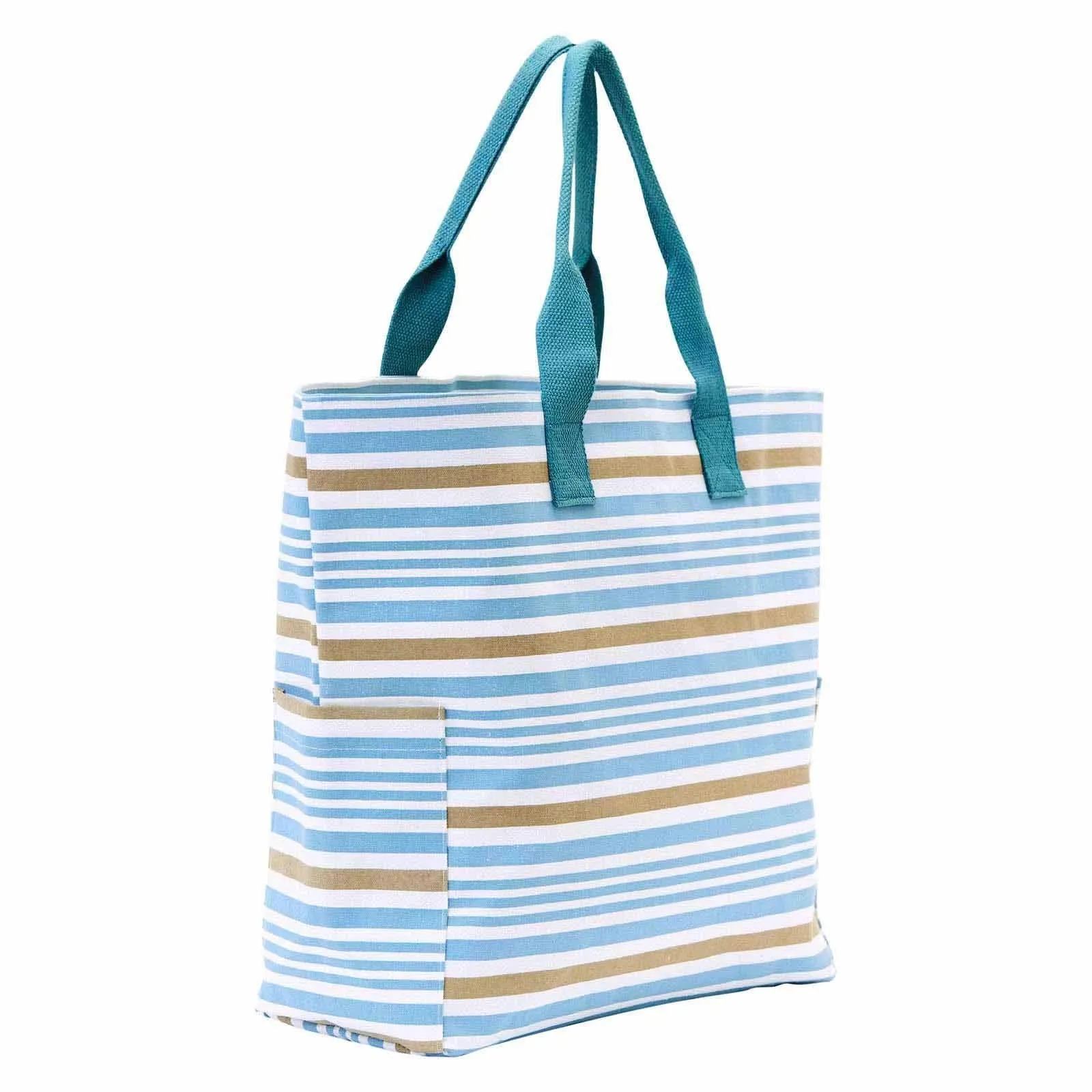 Ocean Blue Stripe Carryall