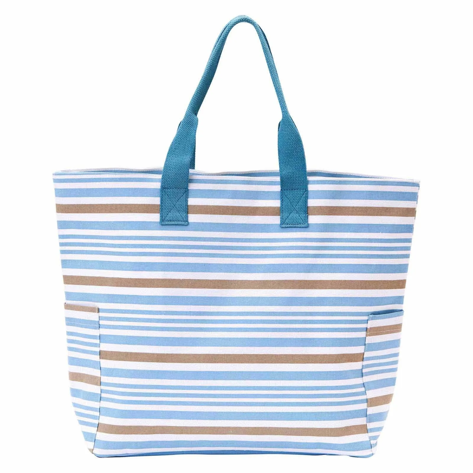 Ocean Blue Stripe Carryall