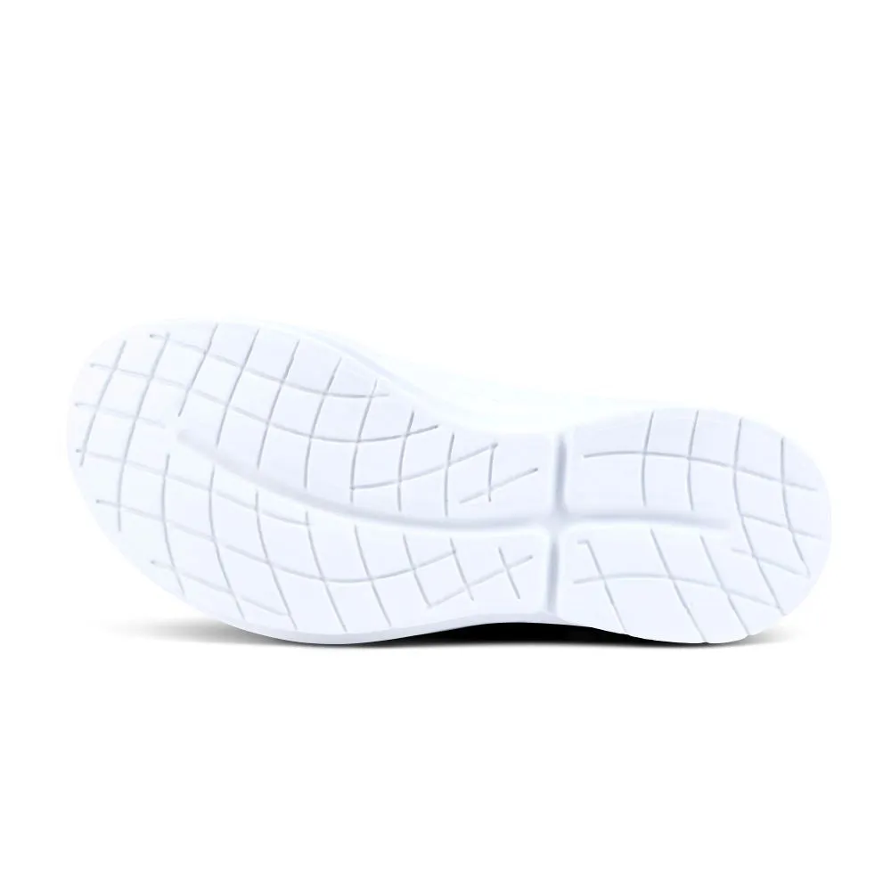 'OOFOS' Women's OOmg eeZee Low Shoe - White / Black