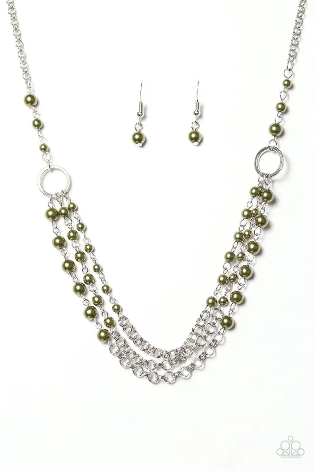 Paparazzi Accessories - Luxury Shimmer #665 - Green Necklace