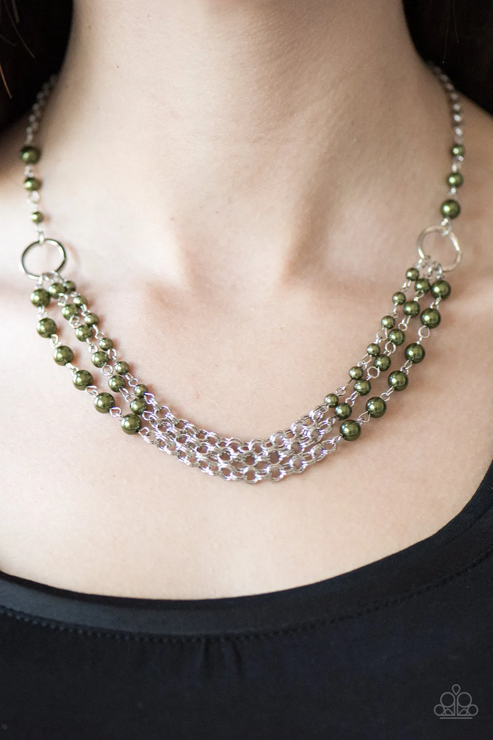 Paparazzi Accessories - Luxury Shimmer #665 - Green Necklace