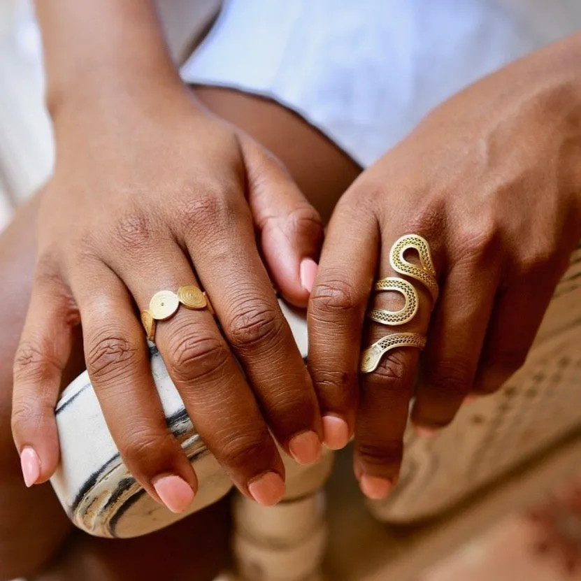 PELIN GOLD RING FILIGREE