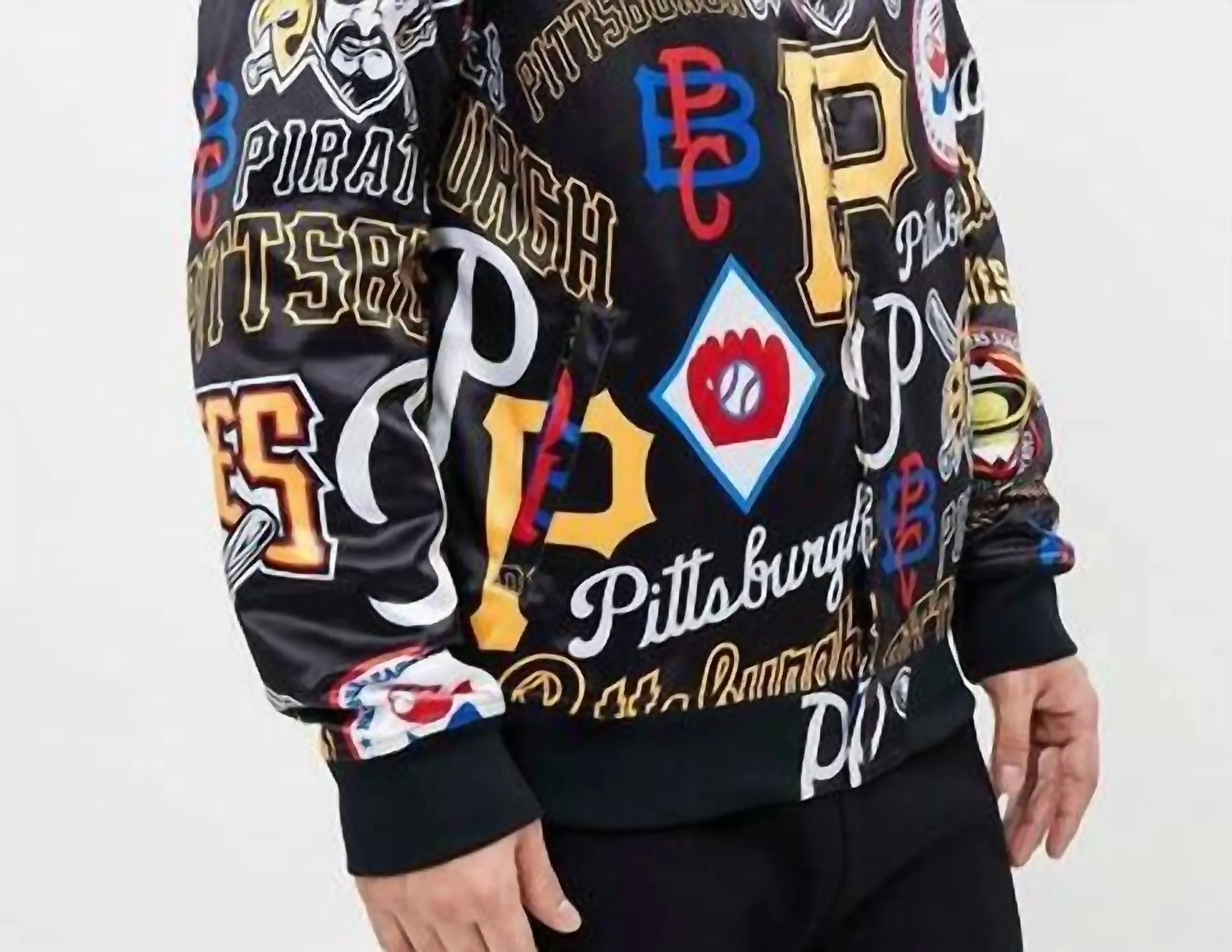 Pittsburgh Pirates Track Jacket In Black