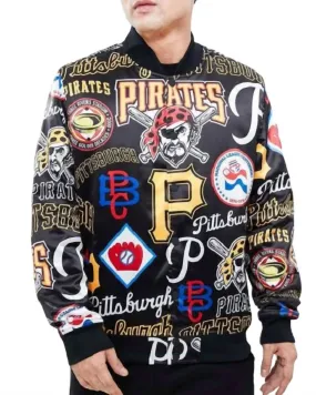 Pittsburgh Pirates Track Jacket In Black