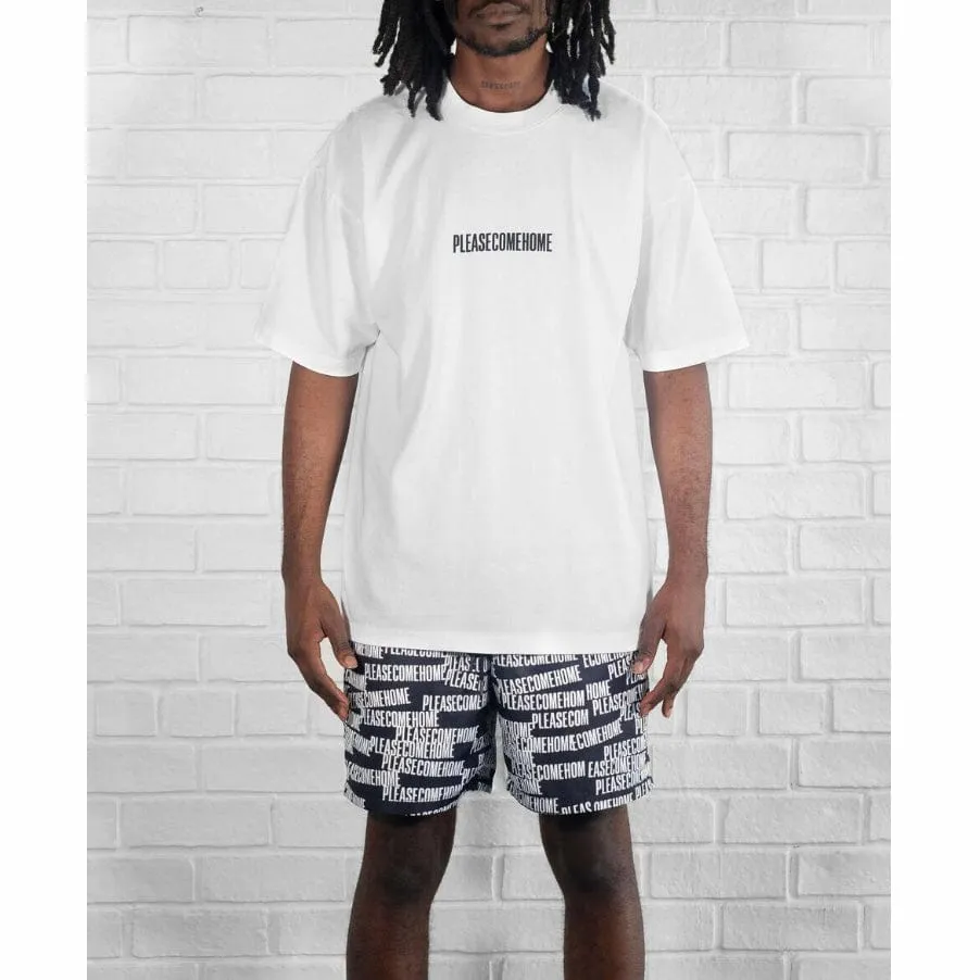 Please Come Home Scatter Logo Nylon Short (Black) PCH-SUM23-0305