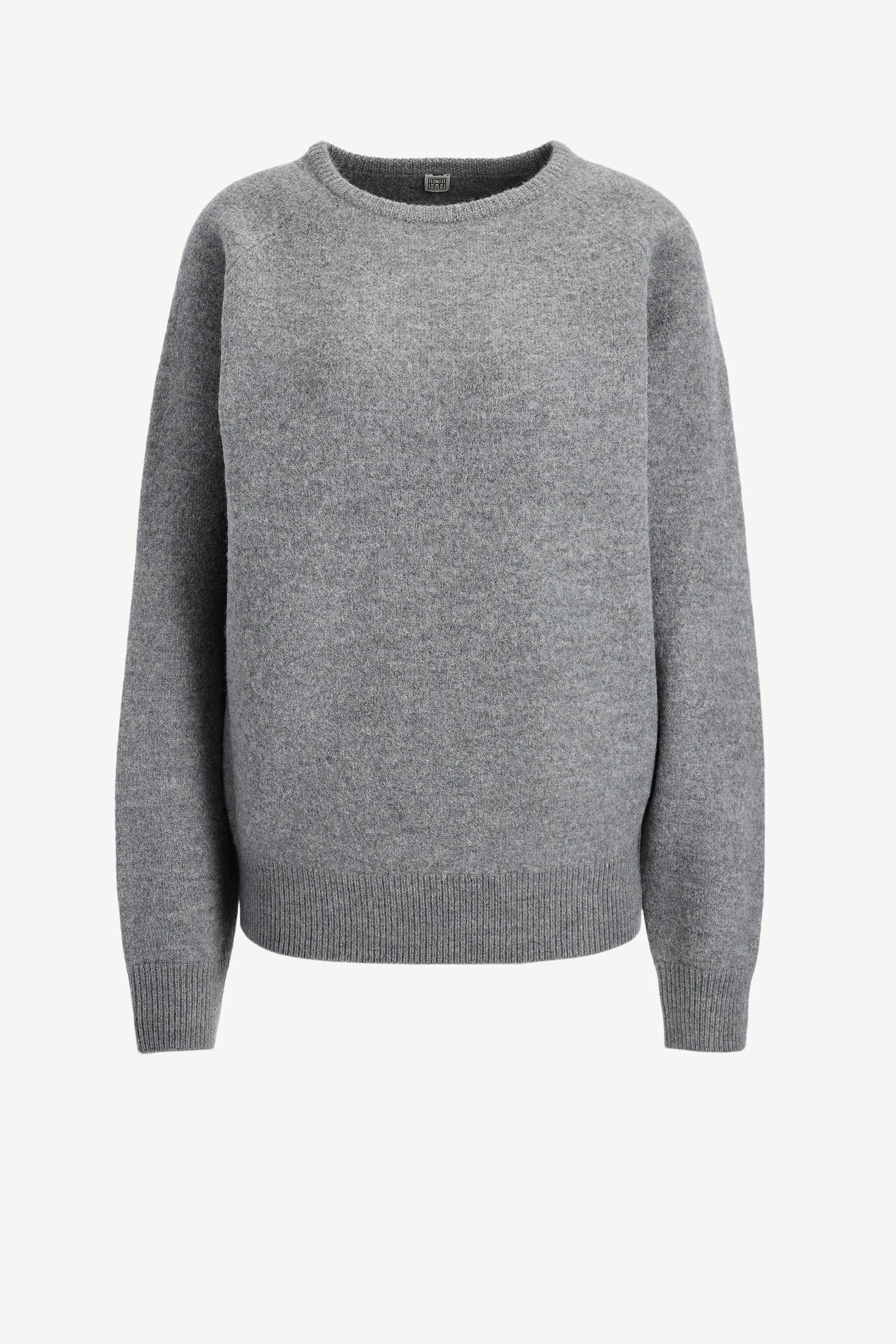 Pullover Crew-Neck in Grey Melange