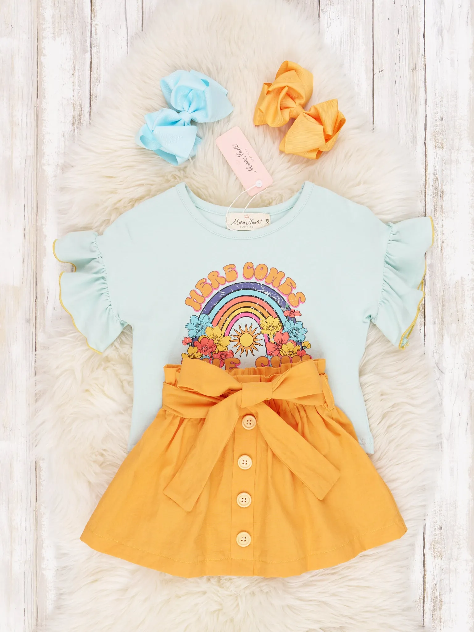 "Here Comes The Sun" Ruffle Outfit