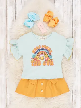 "Here Comes The Sun" Ruffle Outfit