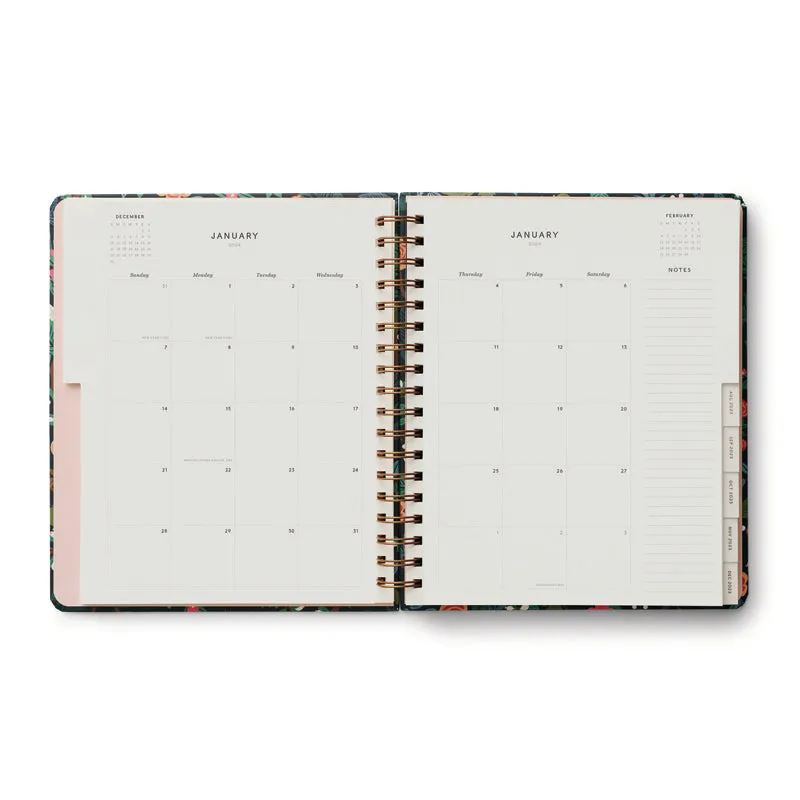 RIFLE PAPER CO. | 2024 17-Month Large Planner - Peacock