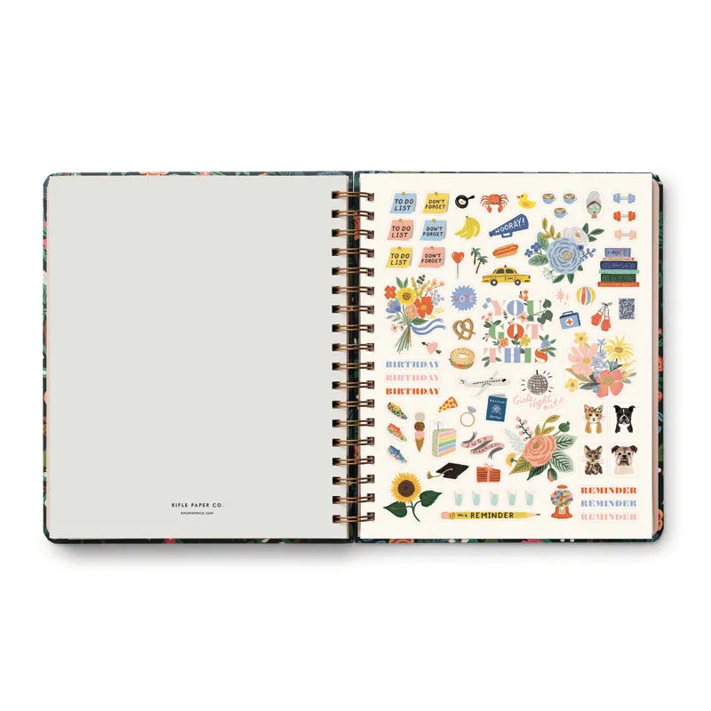 RIFLE PAPER CO. | 2024 17-Month Large Planner - Peacock