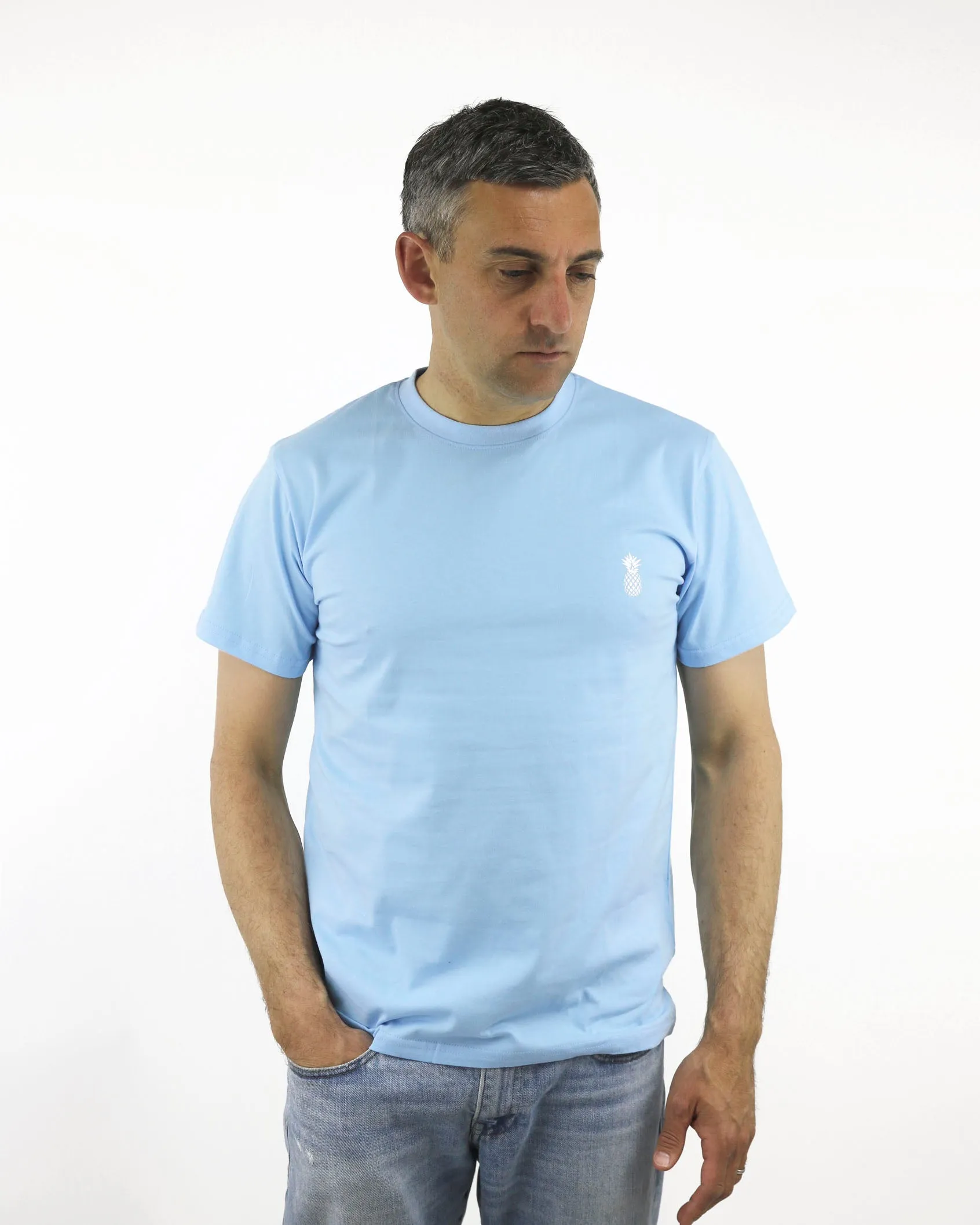 SAINT LUKE Rum Club T-Shirt Pale Blue