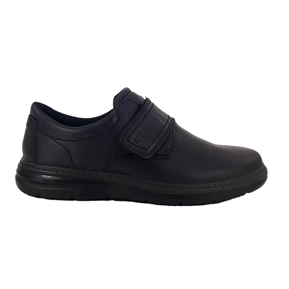 Scarpe da uomo art.4704700 mocassino nero con strappo classico