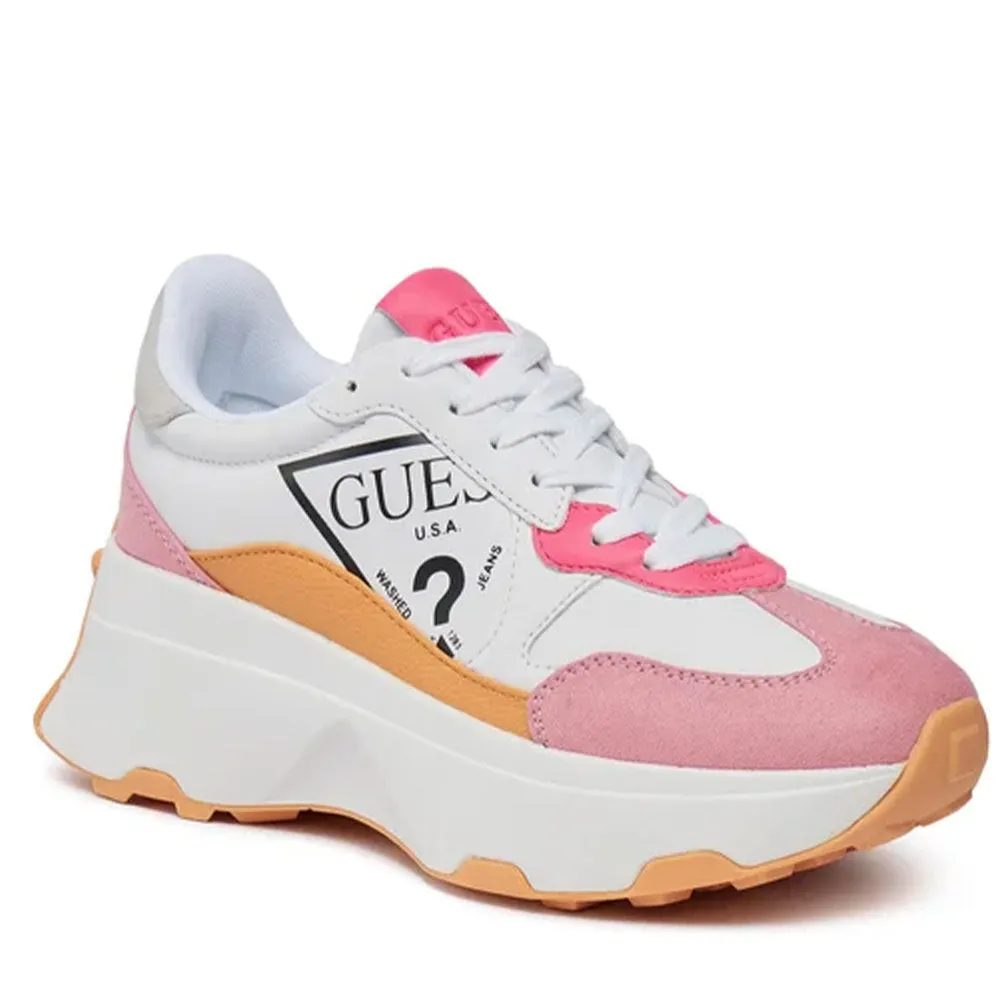 Scarpe Donna GUESS Sneakers White - Pink Linea Calebb