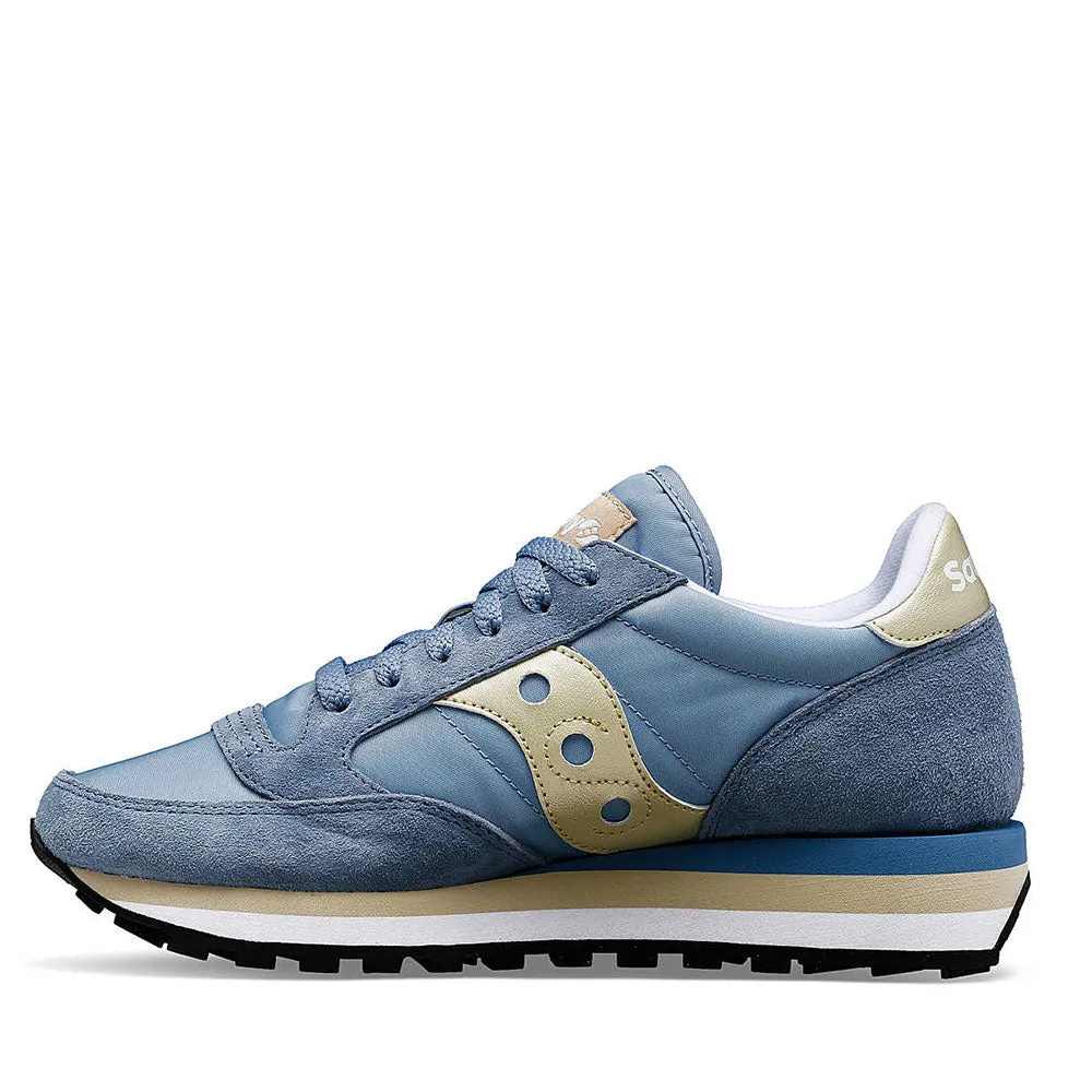 Scarpe Donna Saucony Sneakers Jazz Triple Light Blue - Gold