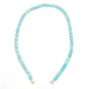 Serpentine Strand - Larimar barrel beads