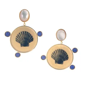 Shell Dot Earrings