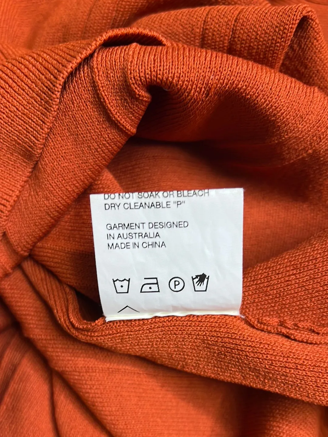 Size XS - Kloke Rust Red Knit Polo Top