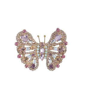 Small Butterfly in Light Amethyst / Light Peach / Rosaline